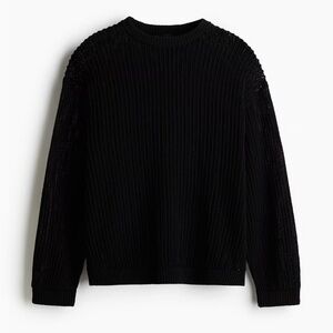H&M Loose Hole-Knit Sweater (XXL)